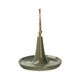 Large, green porcelain, birdfeeder