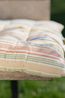 Bankkussen, bio-katoen, meerkleurig gestreept, 140 x 50 cm