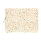 Cotton laptop cover with meadow flower motif, 16 inch