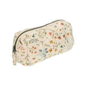 Meadow flower motif, cotton pencil case
