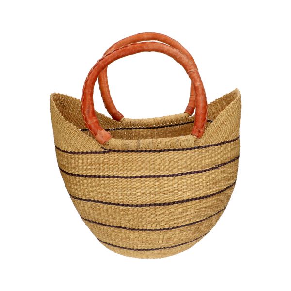 Large, striped, savanna grass bag