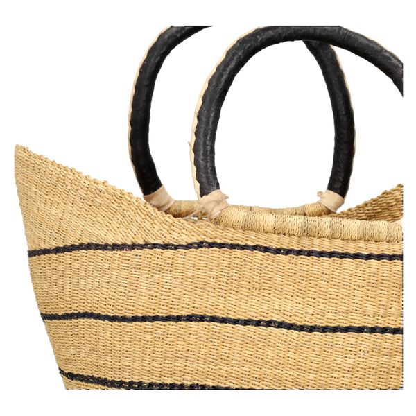 Tas, savannegras, gestreept, groot