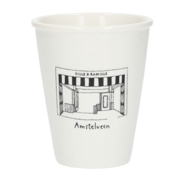 Gevel mok, Amstelveen, porselein, 200 ml