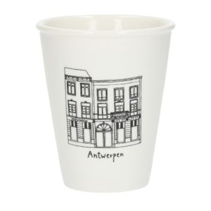 Mug facade, Antwerp Wapper, porcelain