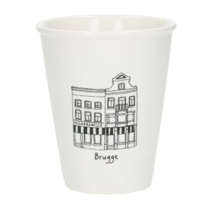 Mug facade, Bruges, porcelain, 200 ml