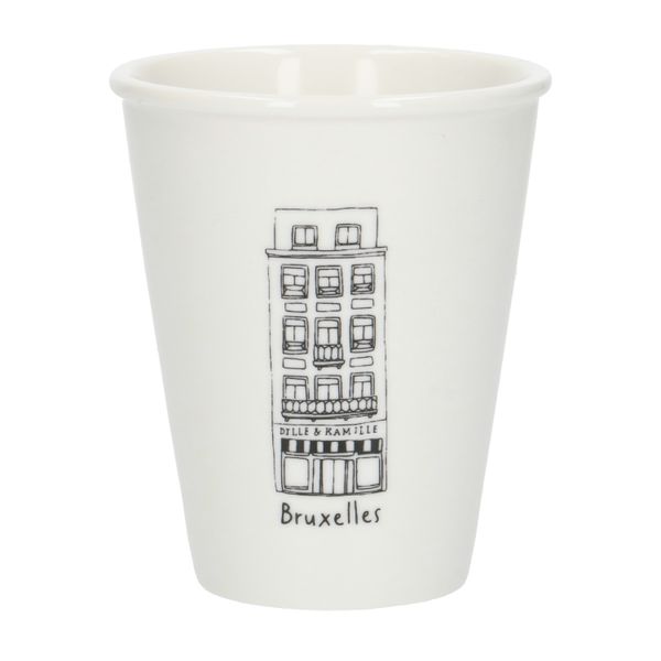 Mug facade, Brussels Jean Stas, porcelain, 200 ml