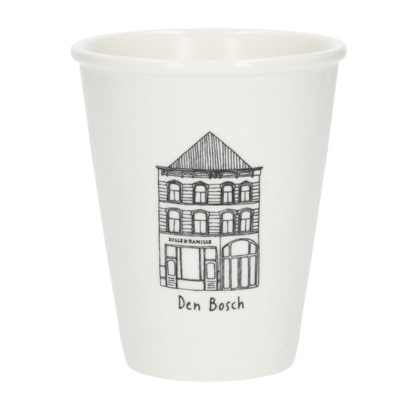 Mug facade, Den Bosch, porcelain, 200 ml