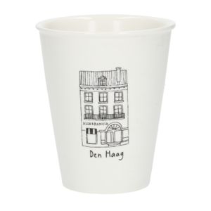 Mug facade, The Hague, porcelain, 200 ml