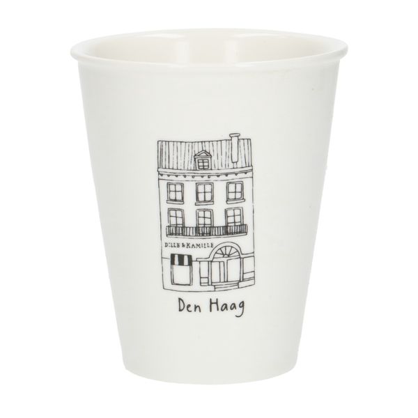 Mug facade, The Hague, porcelain