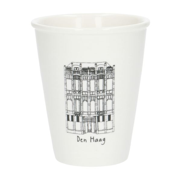 Gevel mok, Den Haag, porselein, 200 ml