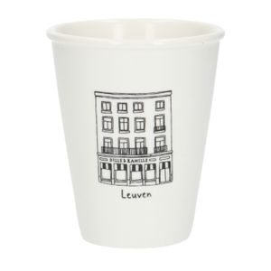 Mug facade, Leuven, porcelain, 200 ml