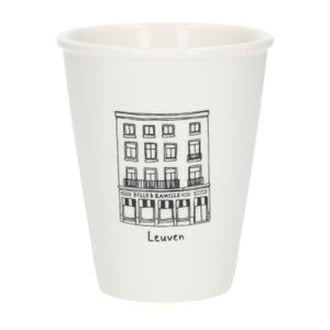 Mug facade, Leuven, porcelain