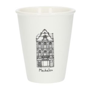 Mug facade, Mechelen, porcelain