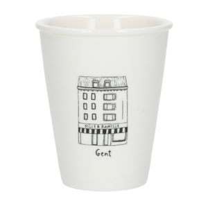 Mug facade, Ghent, porcelain, 200 ml