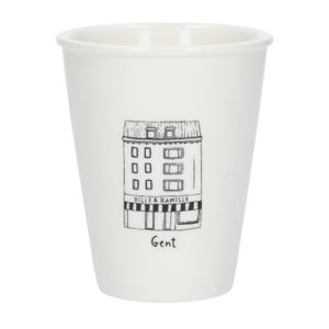 Mug facade, Ghent, porcelain