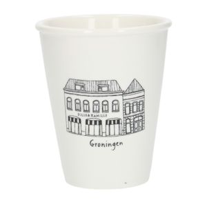 Mug facade, Groningen, porcelain, 200 ml