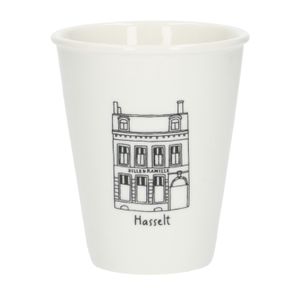 Mug facade, Hasselt, porcelain