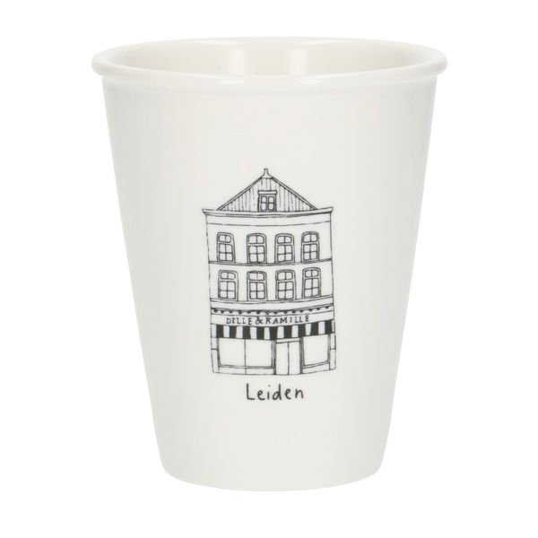 Gevel mok, Leiden, porselein, 200 ml