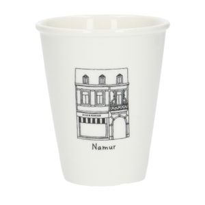 Mug facade, Namur, porcelain