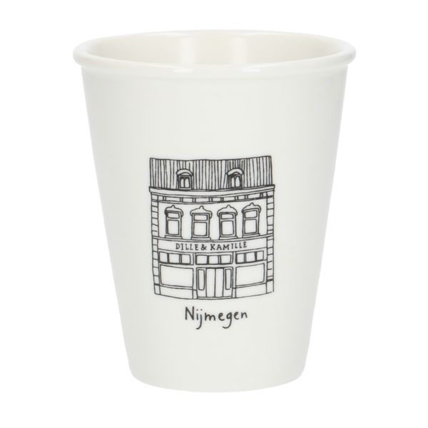 Gevel mok, Nijmegen, porselein, 200 ml