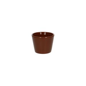 Cognac brown, earthenware flower pot, Ø 7 cm