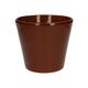 Cognac brown, earthenware flower pot, Ø 17,5 cm