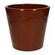 Cognac brown, earthenware flower pot, Ø 20 cm