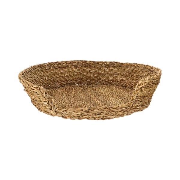 Sea grass dog basket, 70 x 60 x 18 cm