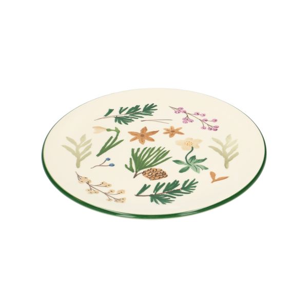 Plate winter, earthenware, Dille & Kamille 50 years, Ø 22 cm