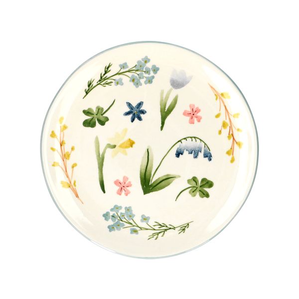 Bord lente, aardewerk, Dille & Kamille 50 jaar, Ø 22 cm