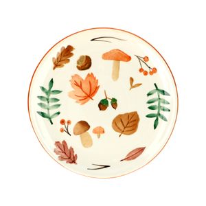 Plate autumn, earthenware, Dille & Kamille 50 years, Ø 22 cm