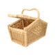 Straight rattan picnic hamper