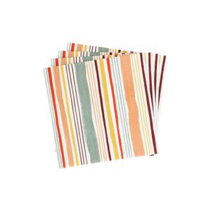 Striped paper napkins, 33 x 33 cm
