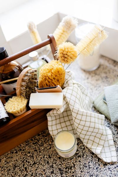 Refill Spülbürste, Buchenholz und Tampico