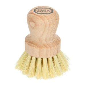 Beechwood and tampico round washing-up brush