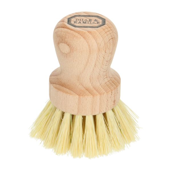 Afwasborstel, rond, beukenhout en tampico