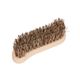 Beechwood, letter ‘S’-shaped scrubber with tampico and bassine bristles