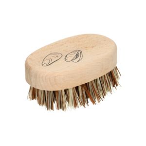 Beechwood mussel brush, with tampico and bassine bristles