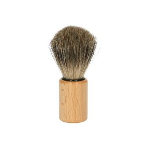 Beechwood and badger hair shaving brush