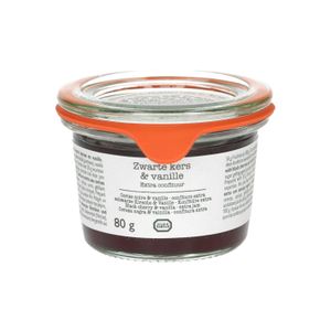 Confiture, cerises noires/vanille, 80 g