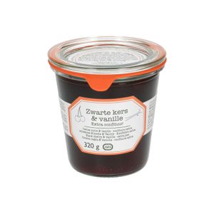 Black cherry/vanilla jam, 320 g