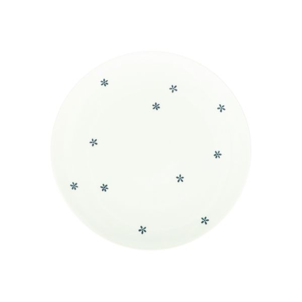 Ontbijtbord met bloemetjes, organisch, porselein,Ø 20 cm