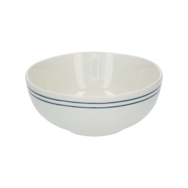 Organic, porcelain, blue-striped bowl, Ø 12 cm