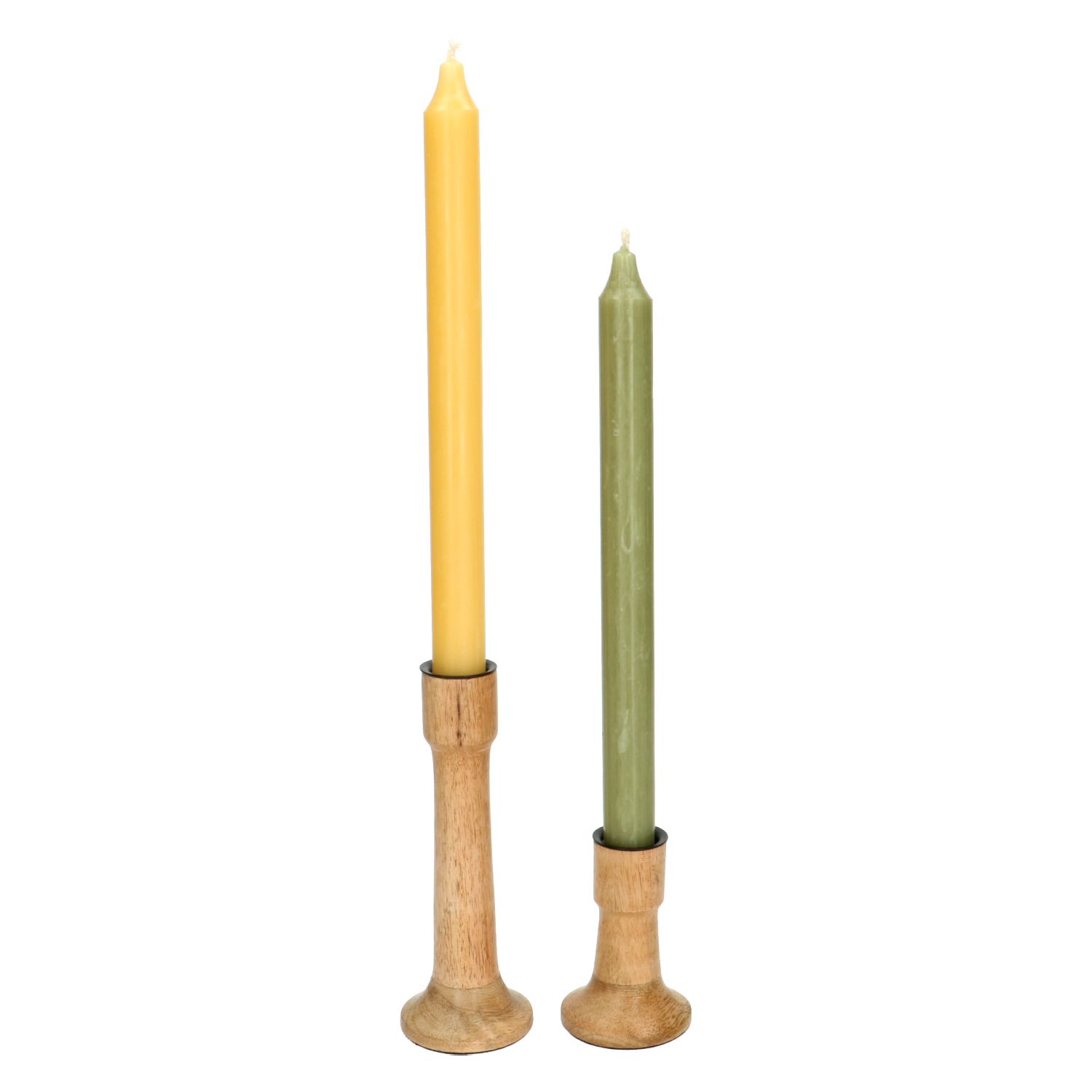 Large Mango Wood Candleholder 2