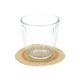 Untersetzer rund, Seegras, gelb, Ø 11 cm, 4er-Set