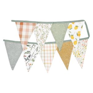 Flag garland, organic cotton, Dille& Kamille prints, 6 m