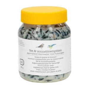 Zonnebloempasta voor vogels, pot 340 gram