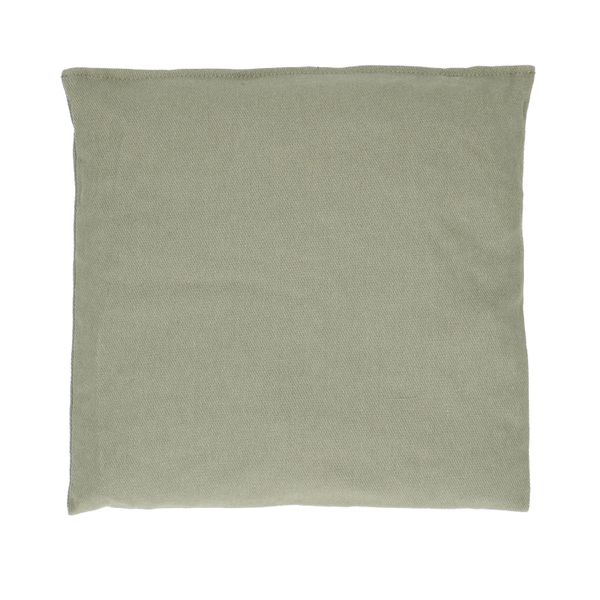 Coussin en noyaux de cerises carré, coton bio GOTS, 28 x 28 cm