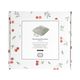 Coussin en noyaux de cerises carré, coton bio GOTS, 28 x 28 cm