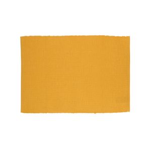 Set de table, coton bio, côtelé, jaune ocre, 35 x 50 cm